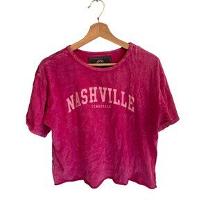 Nashville Tennessee Social Culture Women's Size S Tee Pink Country Tshirt
